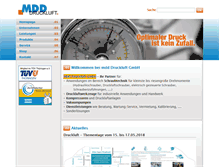 Tablet Screenshot of mdd-druckluft.de